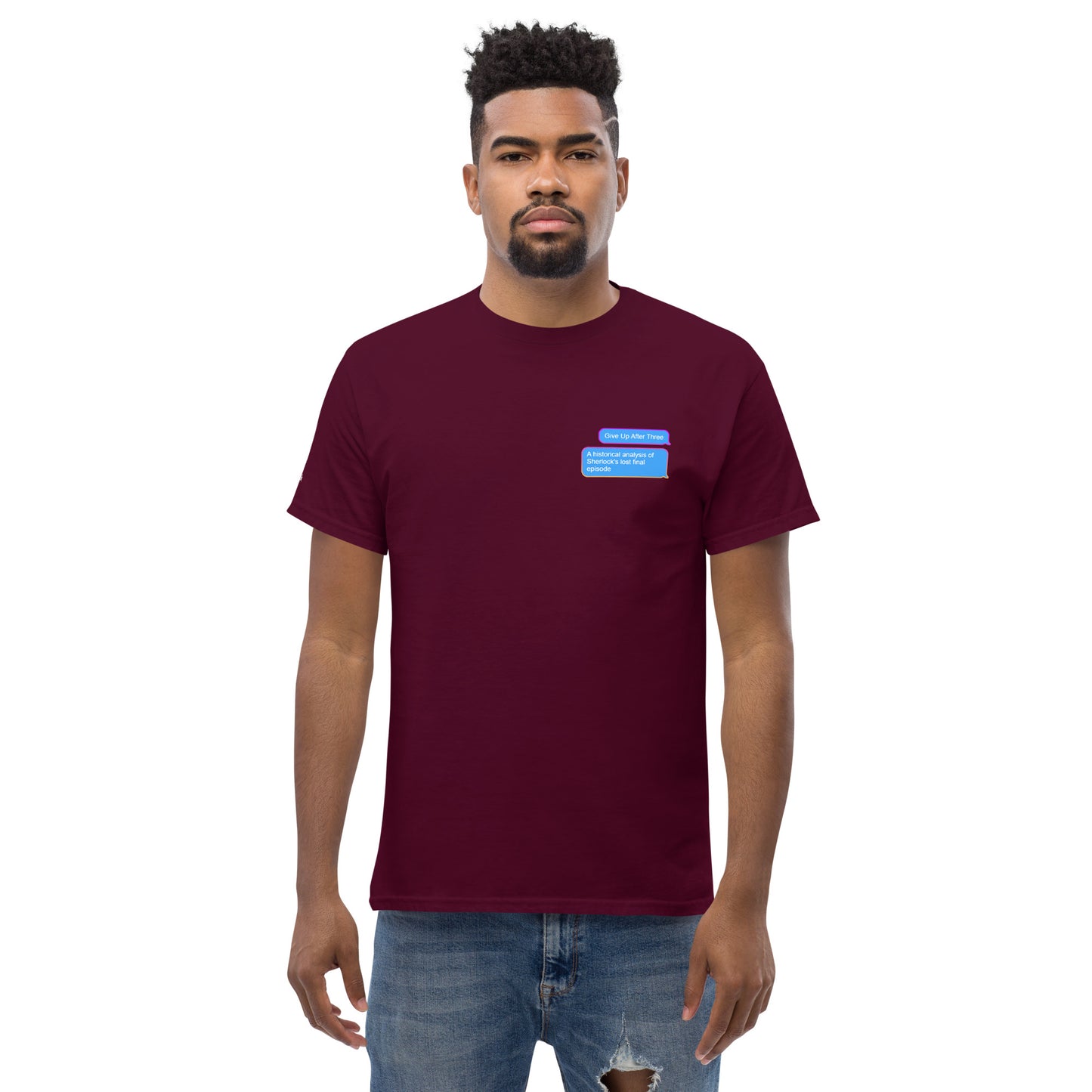 "Give Up After Three" Pocket Tee