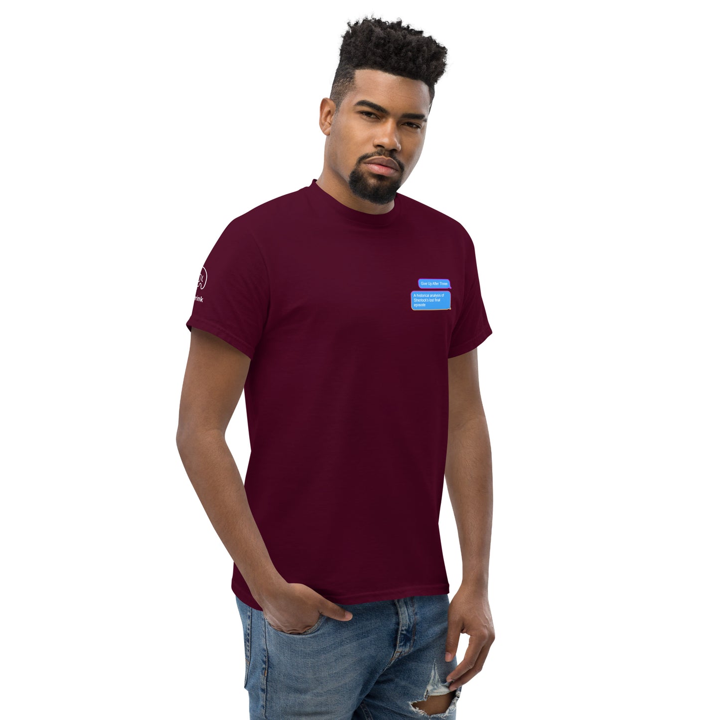 "Give Up After Three" Pocket Tee