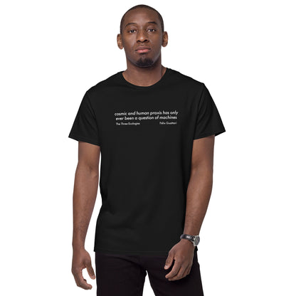 Question of Machines Black premium cotton t-shirt